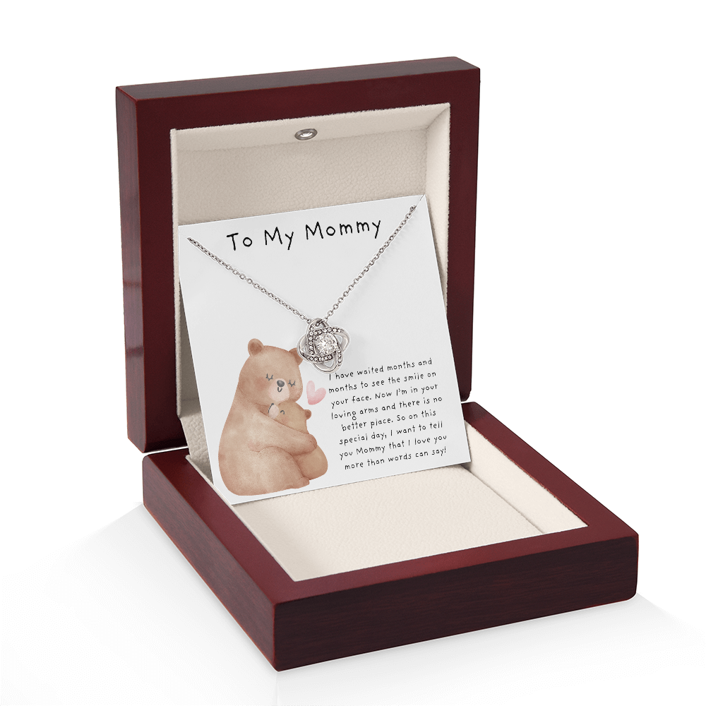 To My Mommy Bears | Love Knot Necklace