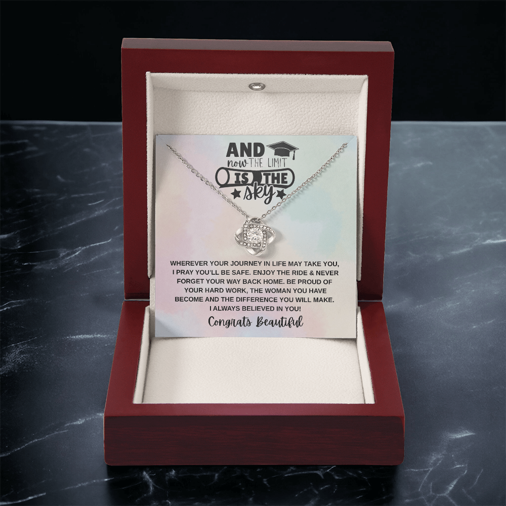 Limit is the Sky Graduation | Love Knot Necklace