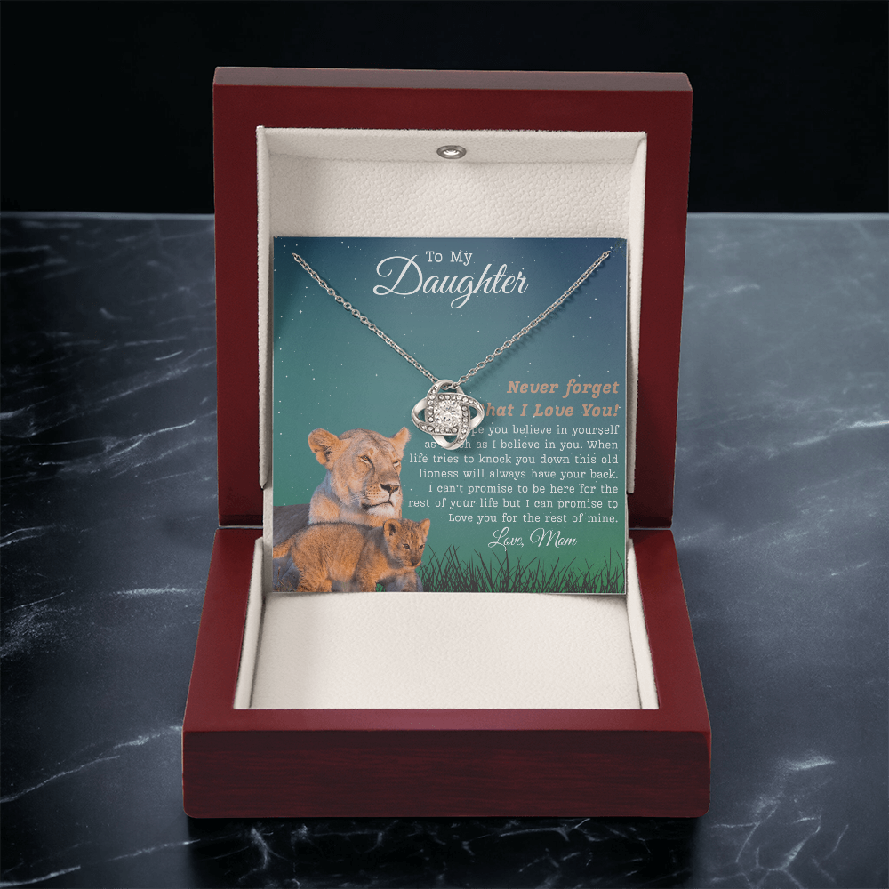 To My Daughter | Love Knot Necklace