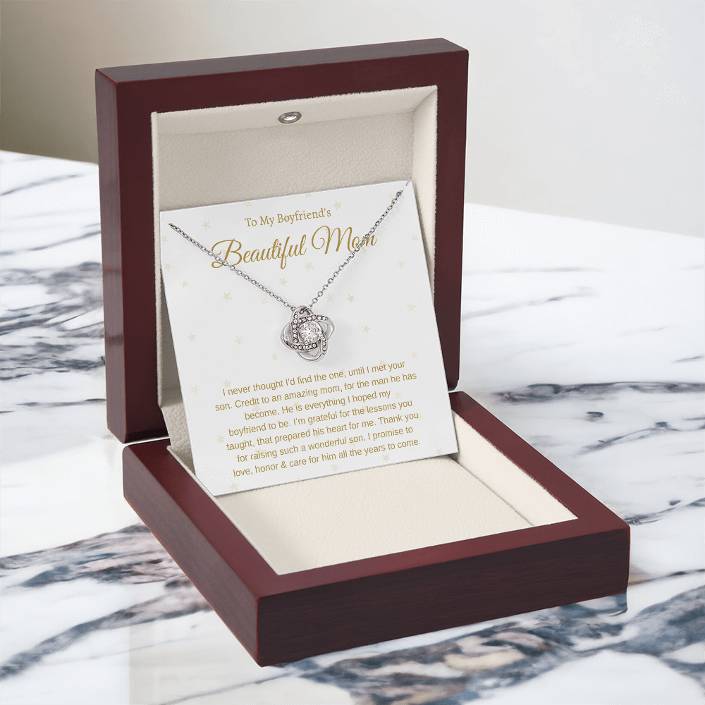 To My Boyfriend's Mom | Love Knot Necklace
