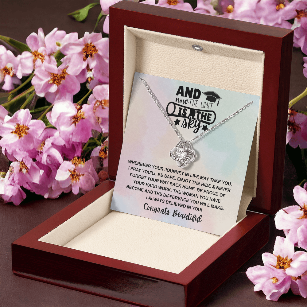 Limit is the Sky Graduation | Love Knot Necklace
