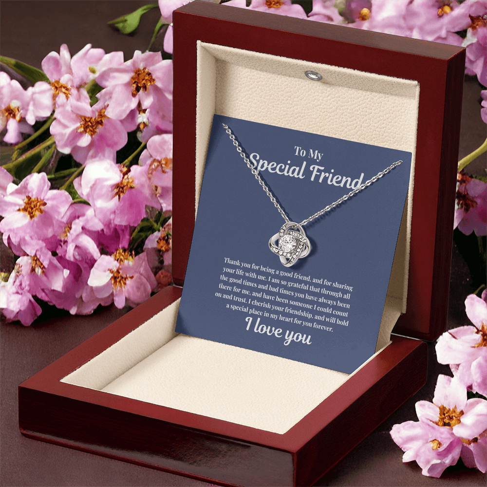 To My Special Friend | Love Knot Necklace