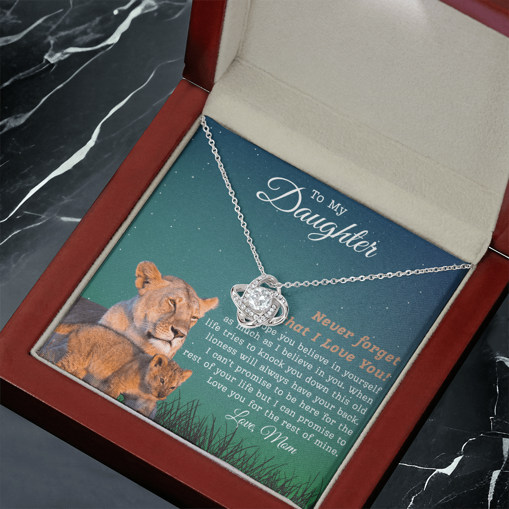 To My Daughter | Love Knot Necklace