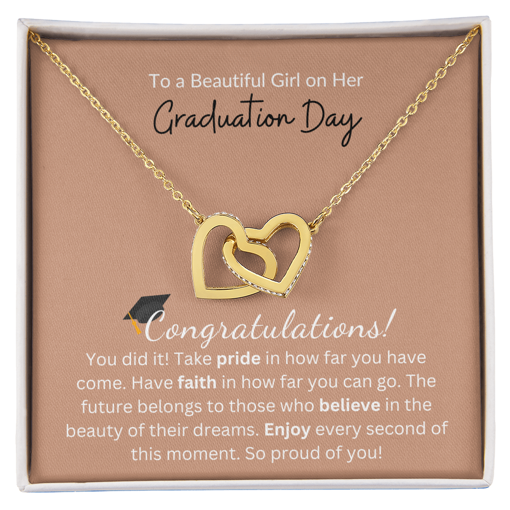 To a Beautiful Girl on Her Graduation Day |  Interlocking Hearts