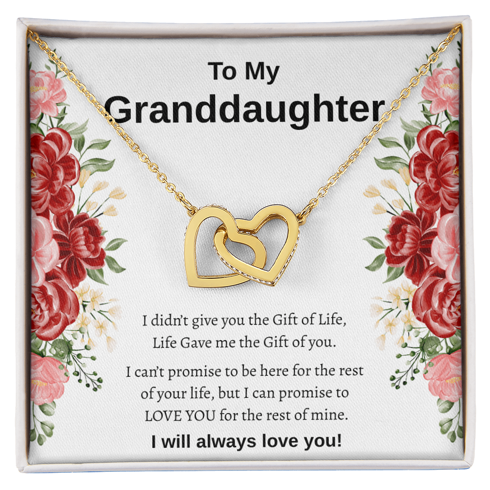 To My Granddaughter | Interlocking Hearts Necklace