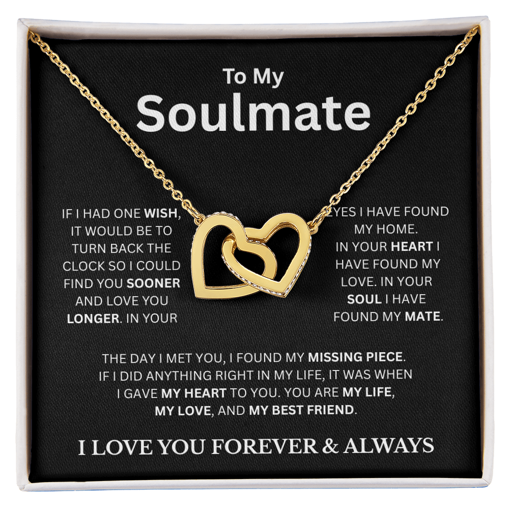 To My Soulmate BC | Interlocking Hearts Necklace