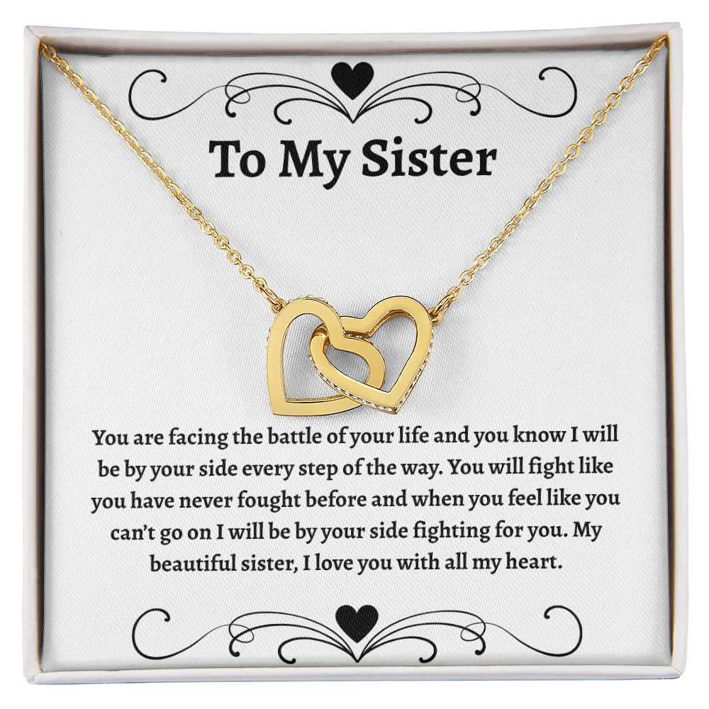 To My Sister | Interlocking Hearts Necklace