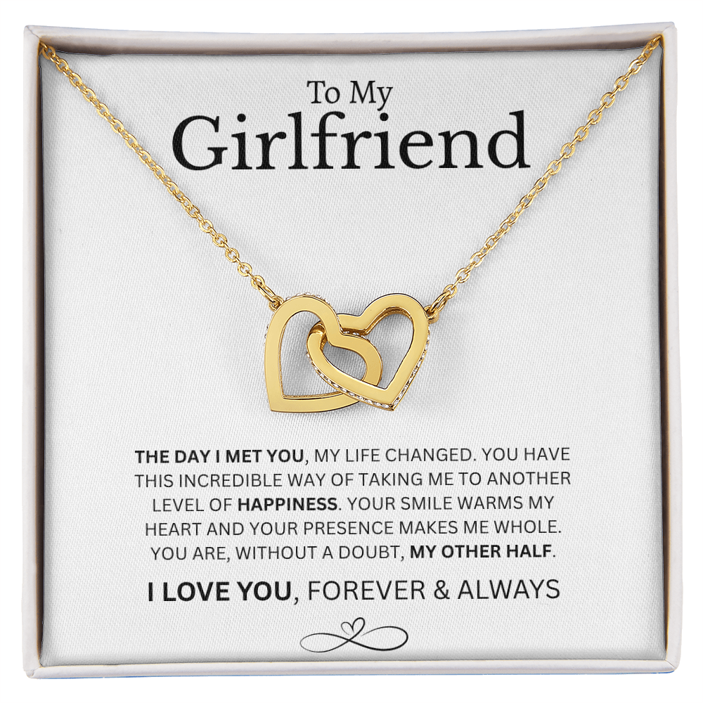 To My Girlfriend | Interlocking Hearts Necklace