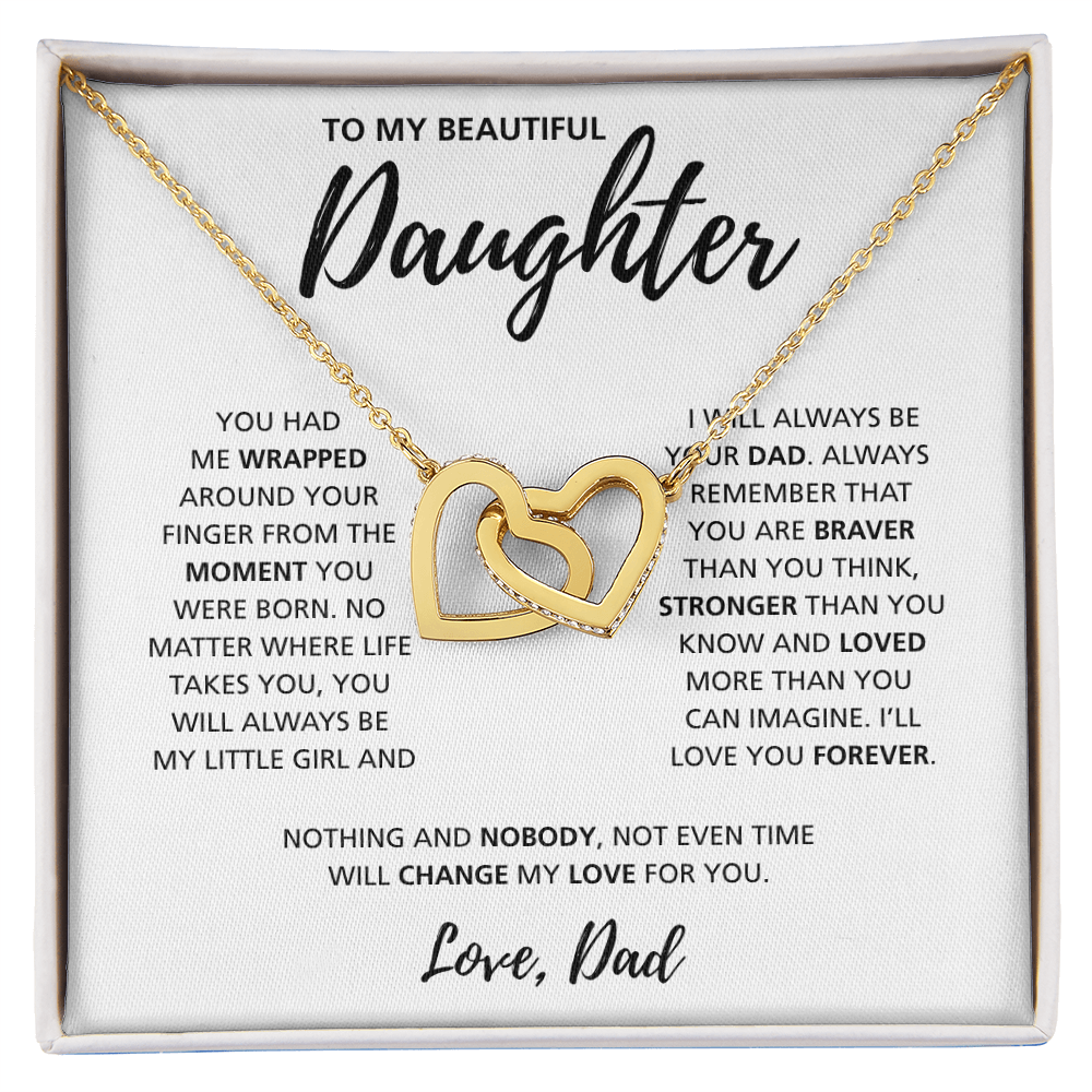 To My Daughter from Dad | Interlocking Hearts