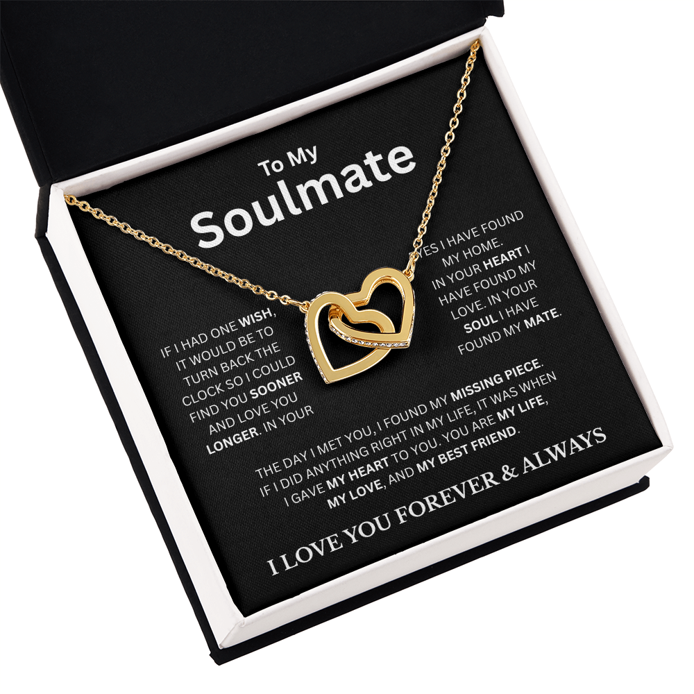 To My Soulmate BC | Interlocking Hearts Necklace