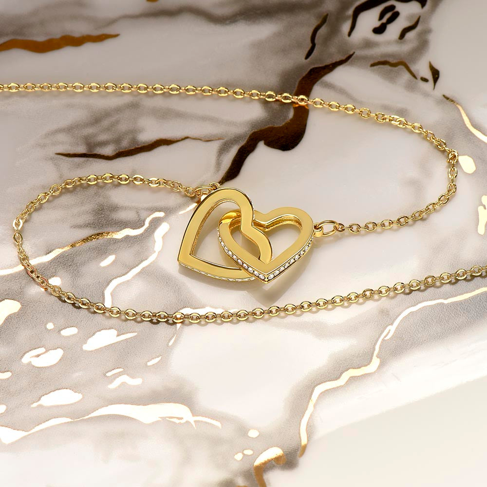 Gift To My Beautiful Granddaughter from Grandma | Interlocking Hearts