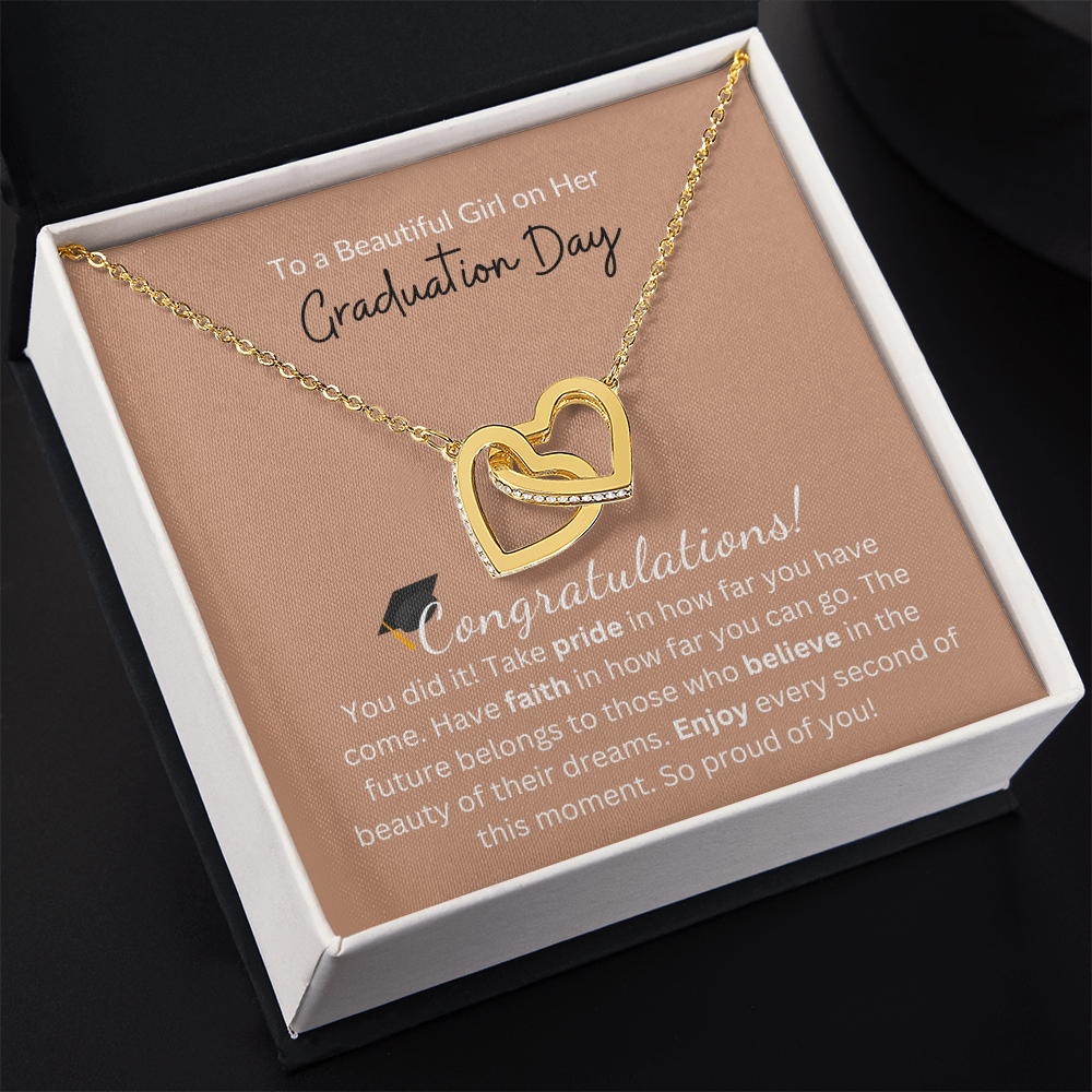 To a Beautiful Girl on Her Graduation Day |  Interlocking Hearts