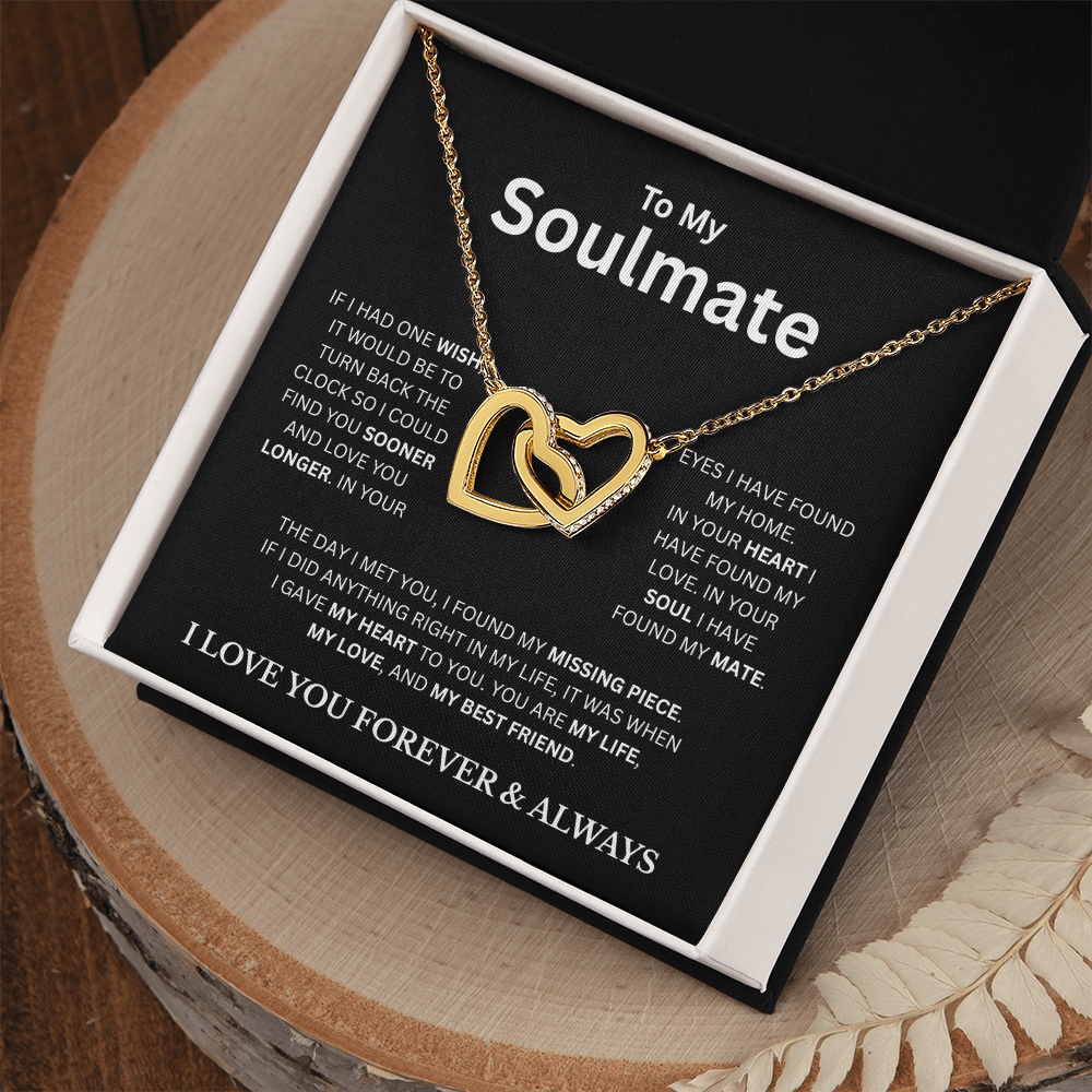 To My Soulmate BC | Interlocking Hearts Necklace