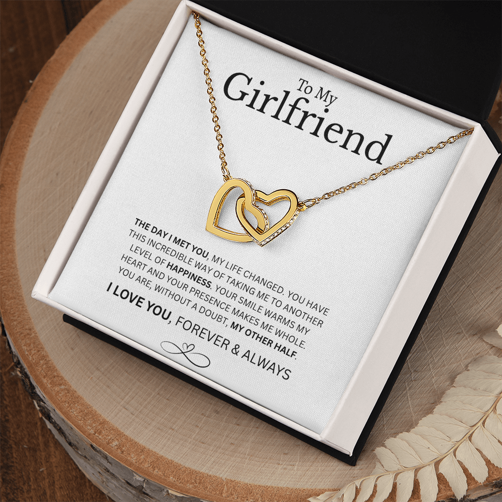 To My Girlfriend | Interlocking Hearts Necklace