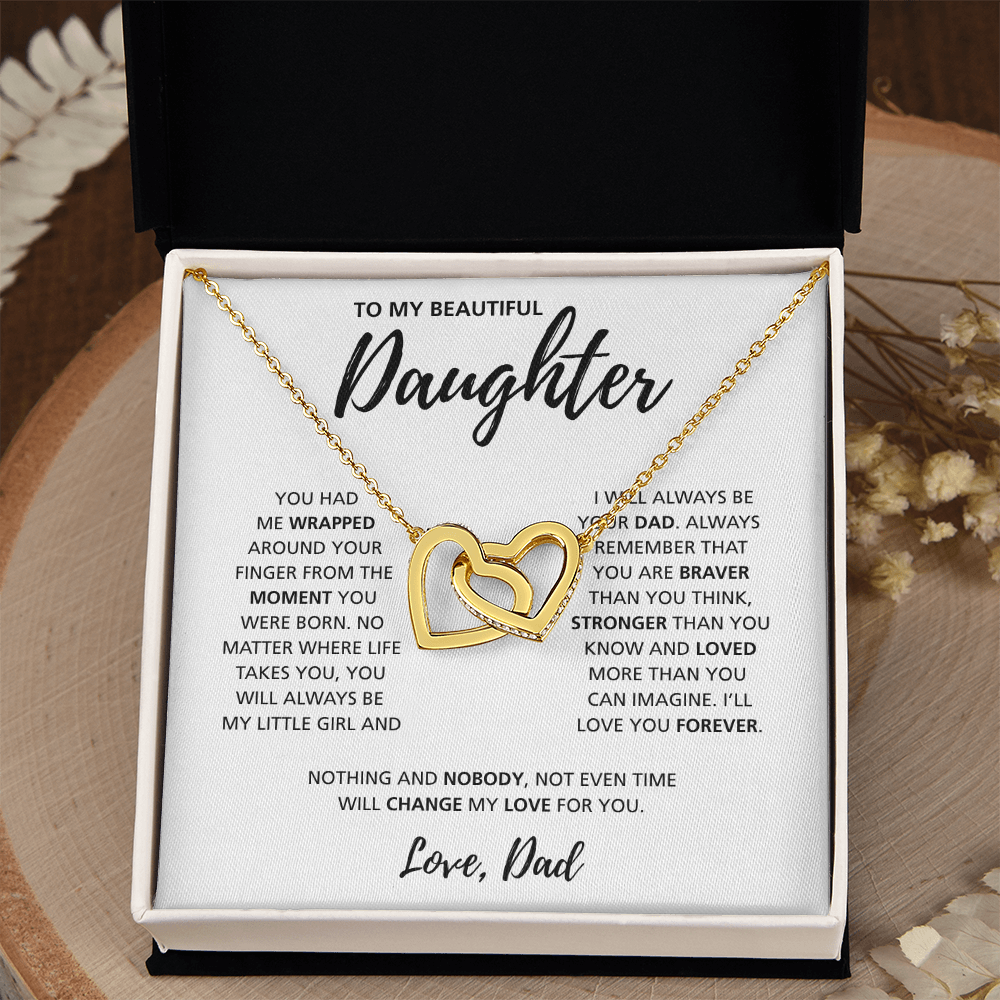 To My Daughter from Dad | Interlocking Hearts