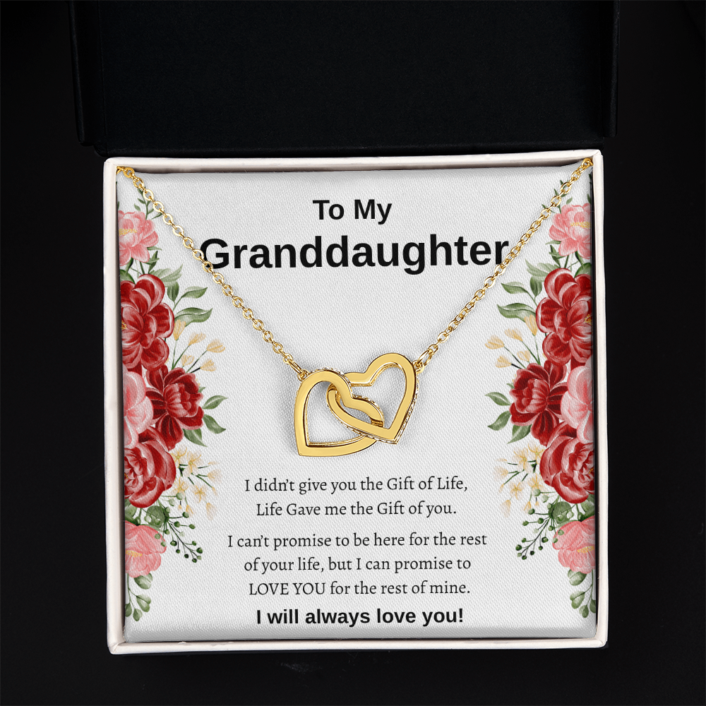 To My Granddaughter | Interlocking Hearts Necklace