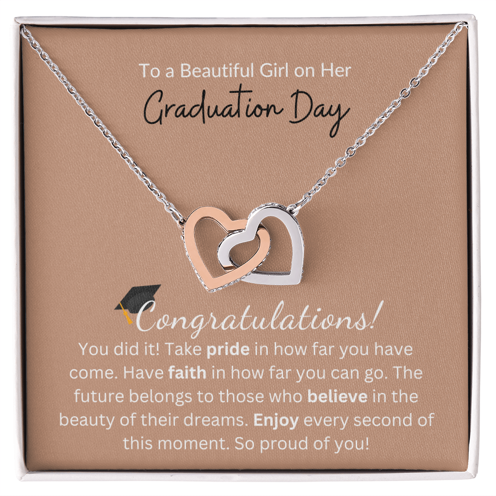 To a Beautiful Girl on Her Graduation Day |  Interlocking Hearts