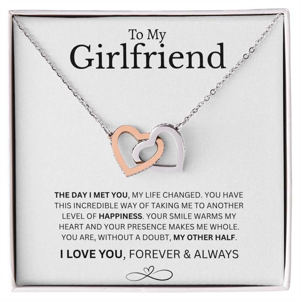 To My Girlfriend | Interlocking Hearts Necklace