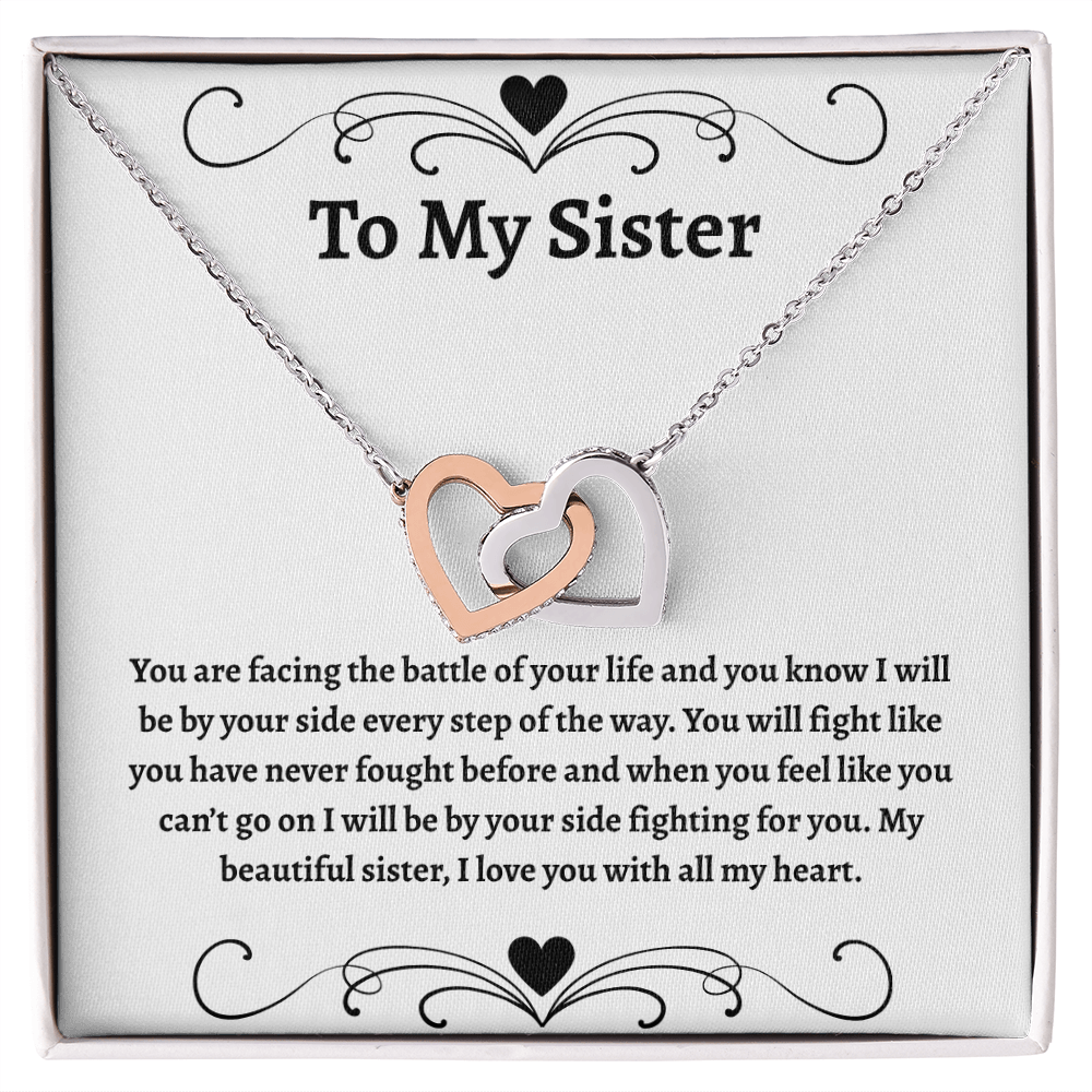 To My Sister | Interlocking Hearts Necklace