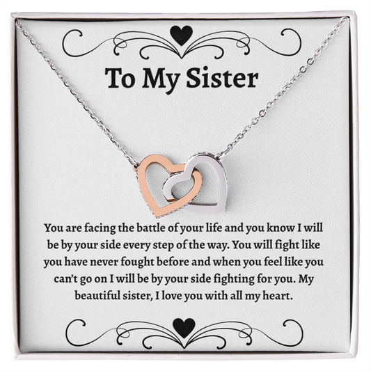 To My Sister | Interlocking Hearts Necklace