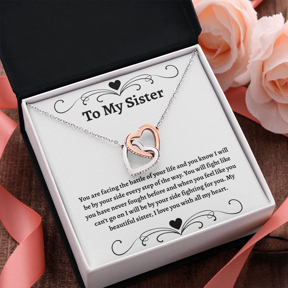 To My Sister | Interlocking Hearts Necklace