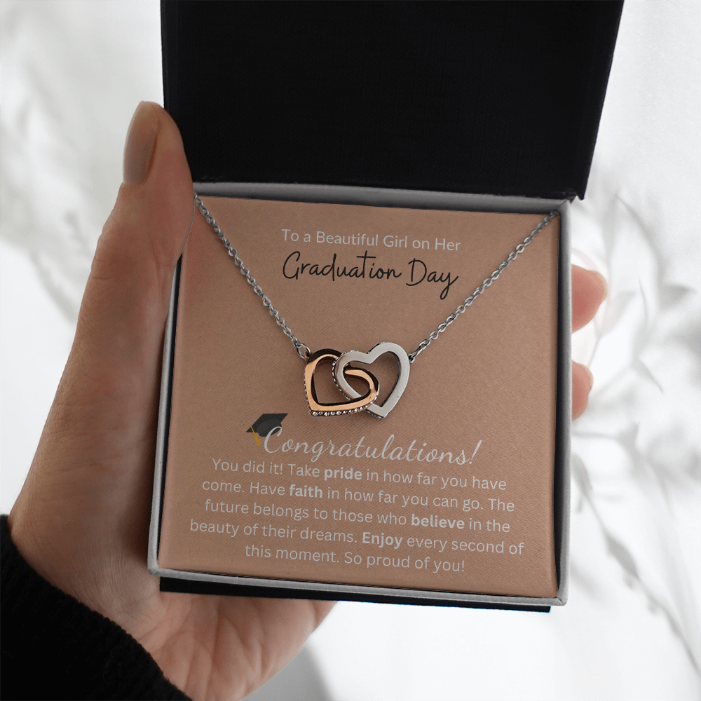 To a Beautiful Girl on Her Graduation Day |  Interlocking Hearts