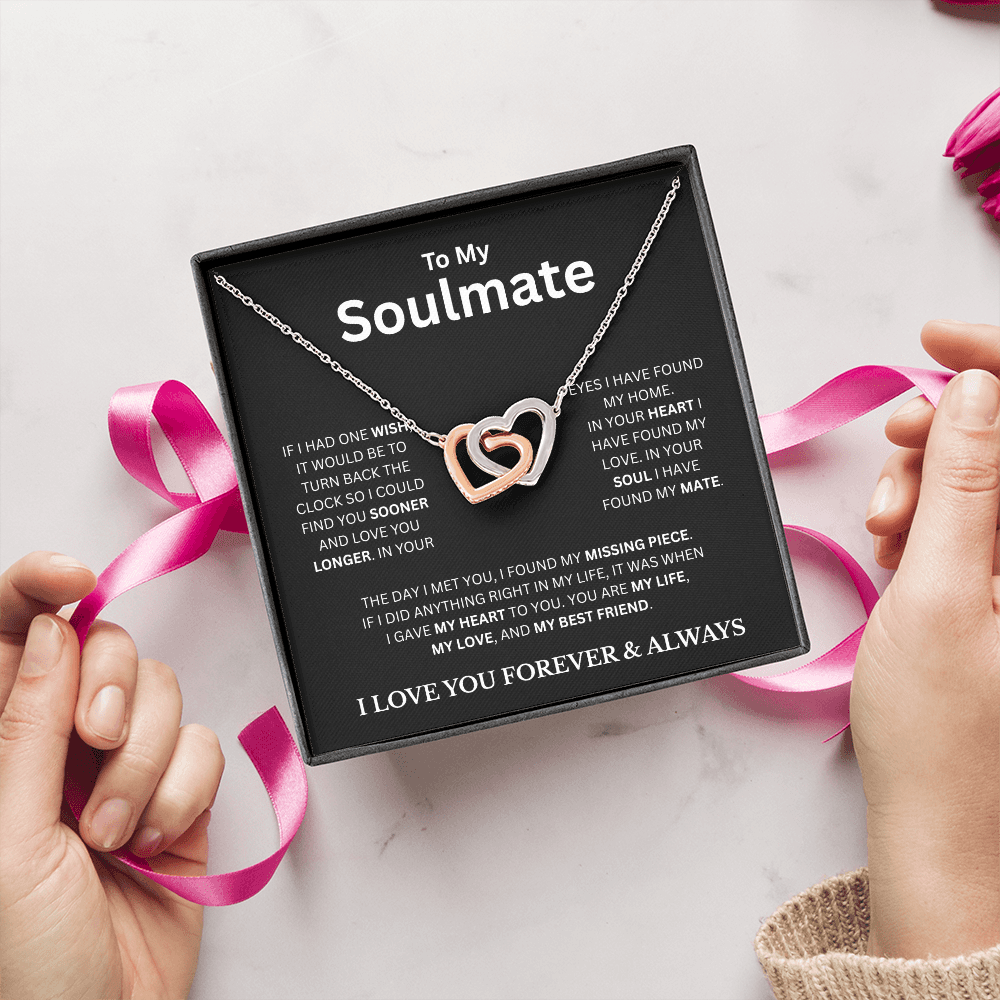 To My Soulmate BC | Interlocking Hearts Necklace