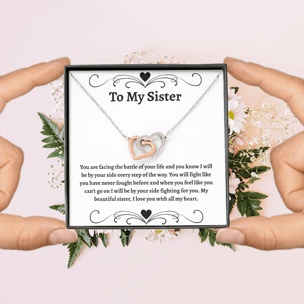 To My Sister | Interlocking Hearts Necklace