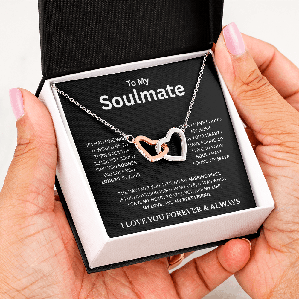 To My Soulmate BC | Interlocking Hearts Necklace