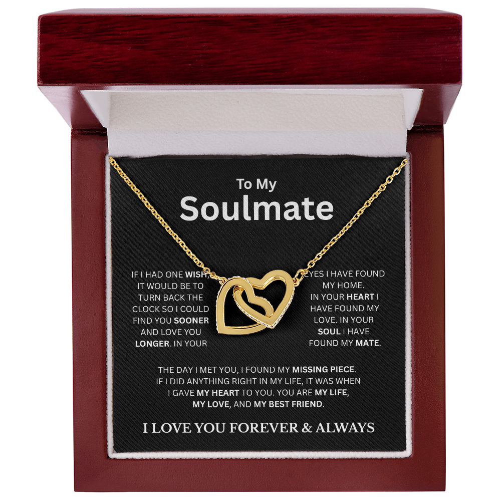 To My Soulmate BC | Interlocking Hearts Necklace