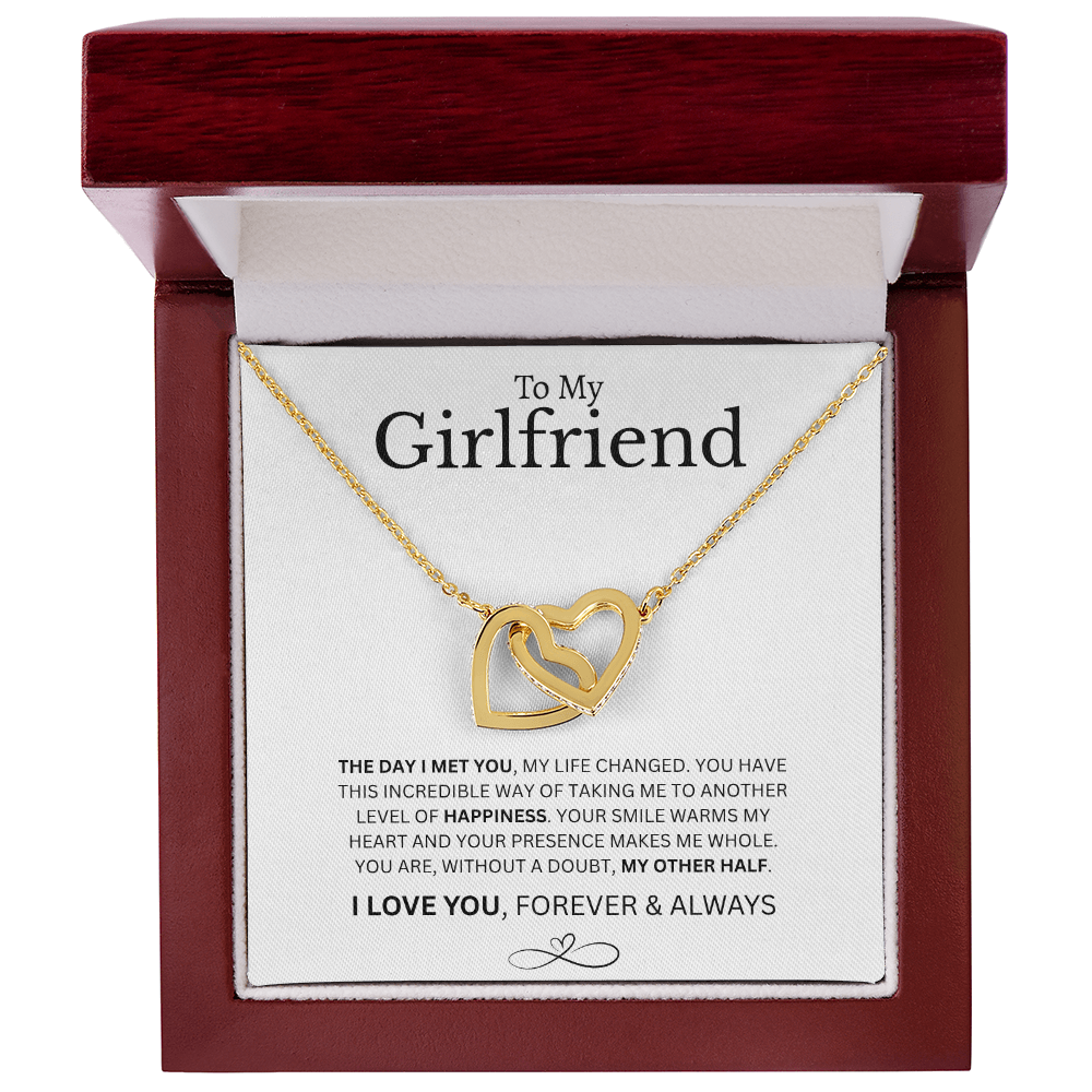 To My Girlfriend | Interlocking Hearts Necklace