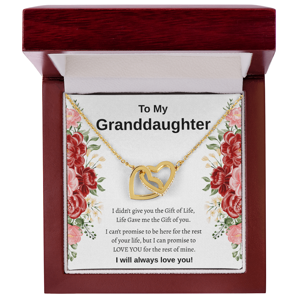 To My Granddaughter | Interlocking Hearts Necklace