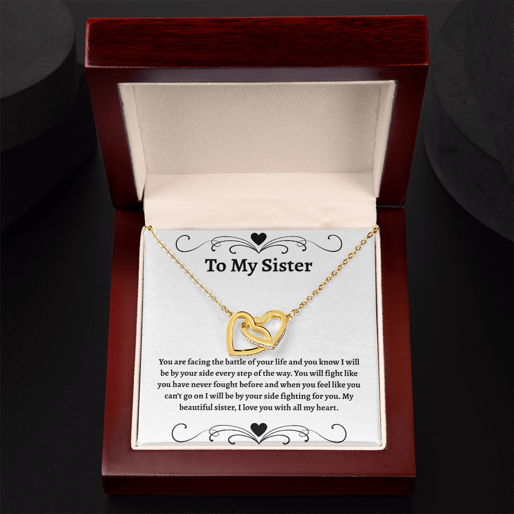 To My Sister | Interlocking Hearts Necklace
