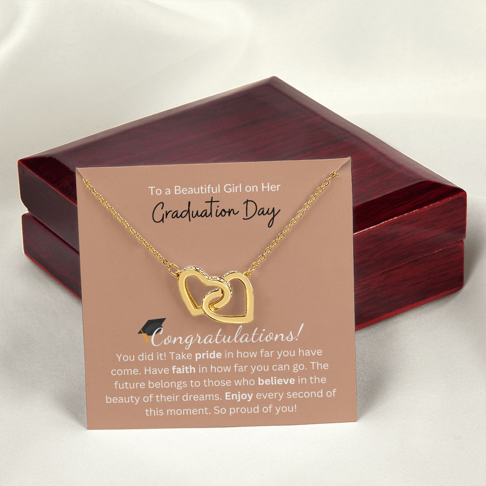 To a Beautiful Girl on Her Graduation Day |  Interlocking Hearts