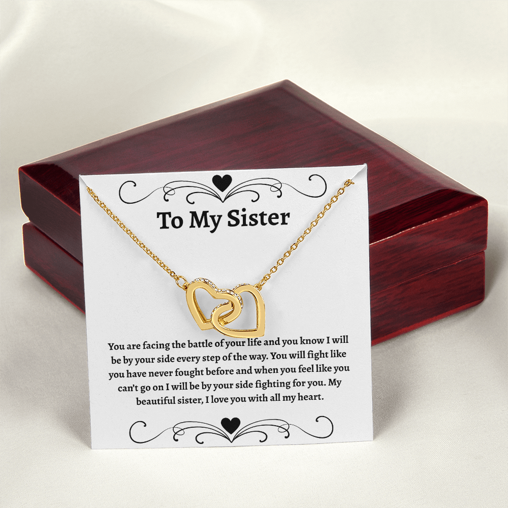 To My Sister | Interlocking Hearts Necklace