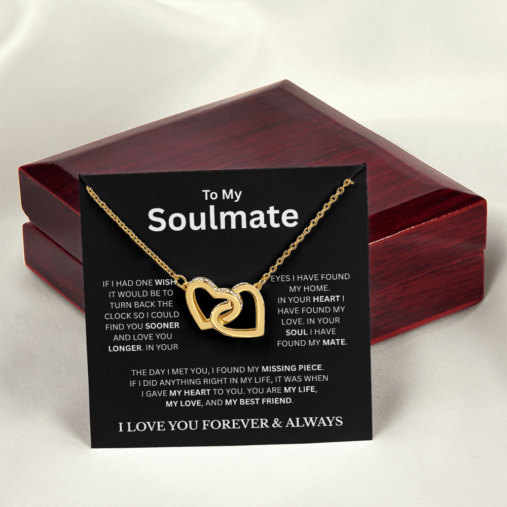To My Soulmate BC | Interlocking Hearts Necklace