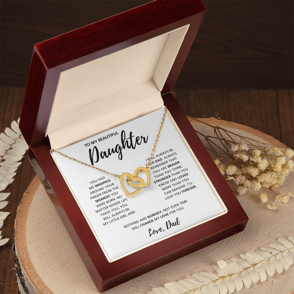 To My Daughter from Dad | Interlocking Hearts