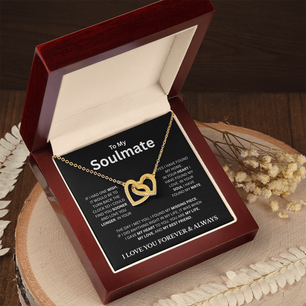 To My Soulmate BC | Interlocking Hearts Necklace