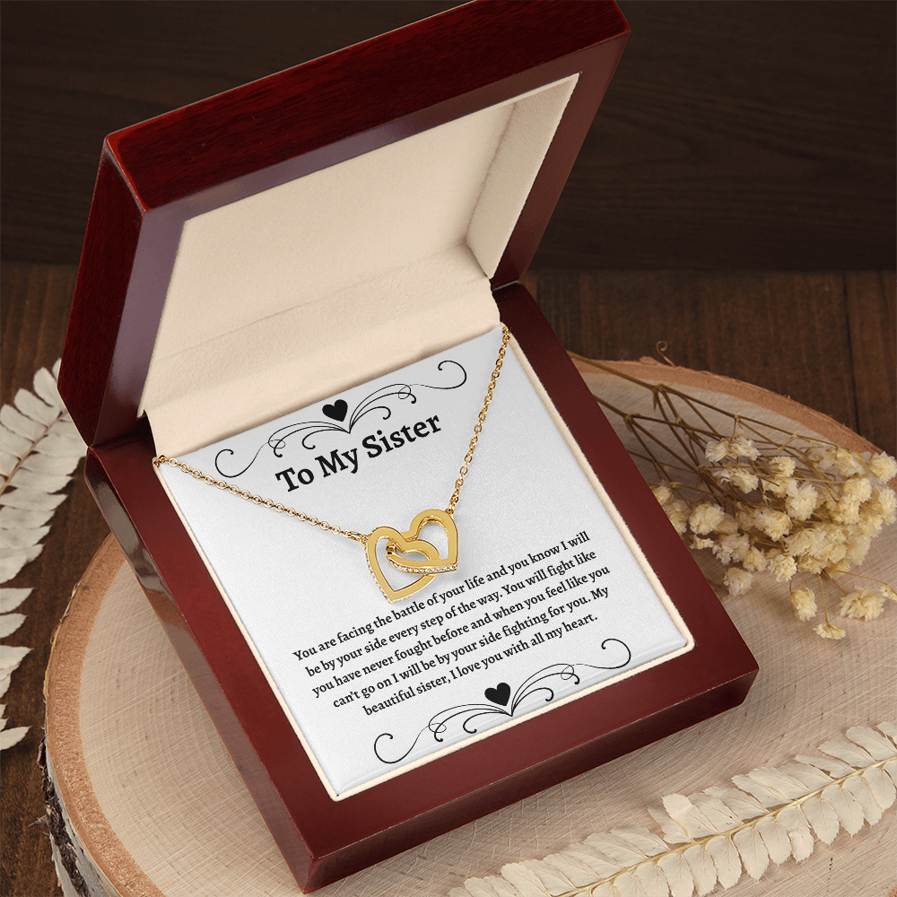 To My Sister | Interlocking Hearts Necklace