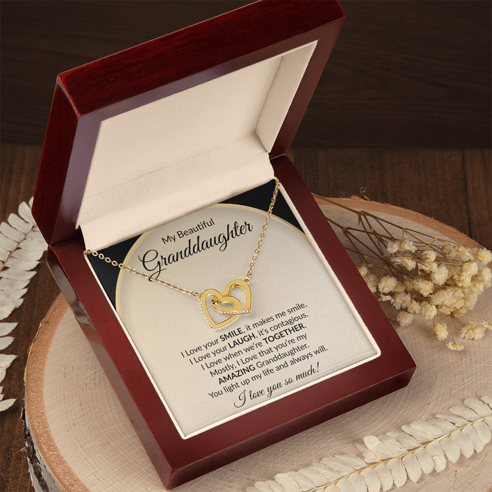 My Beautiful Granddaughter | Interlocking Hearts Necklace