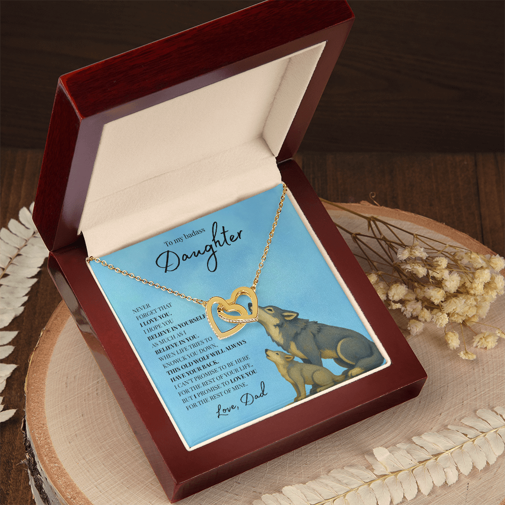To My Daughter | Interlocking Hearts Necklace