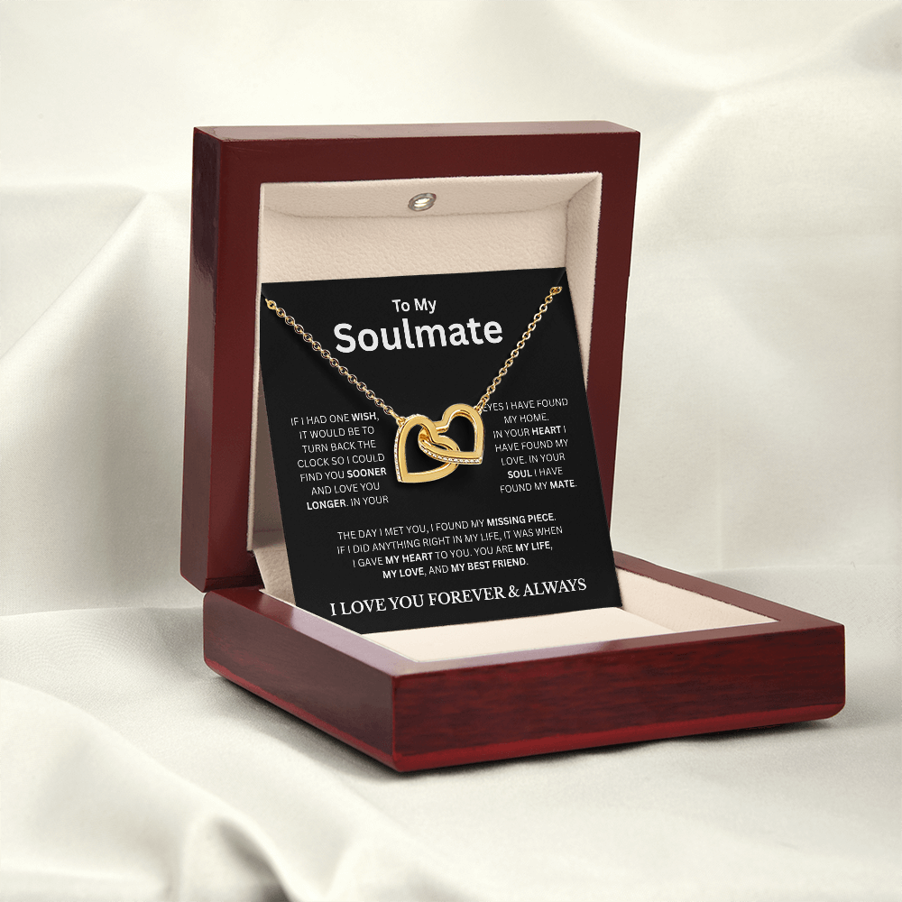 To My Soulmate BC | Interlocking Hearts Necklace