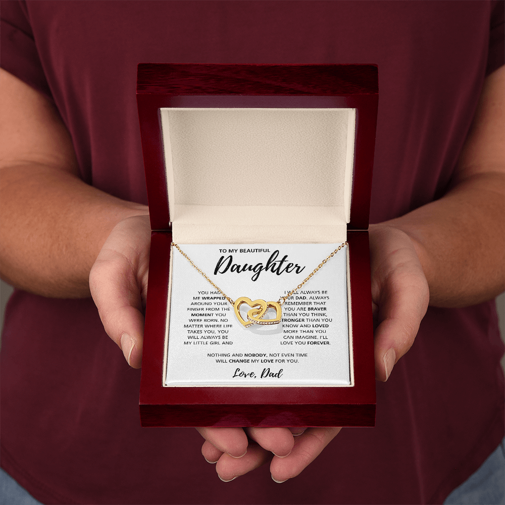 To My Daughter from Dad | Interlocking Hearts