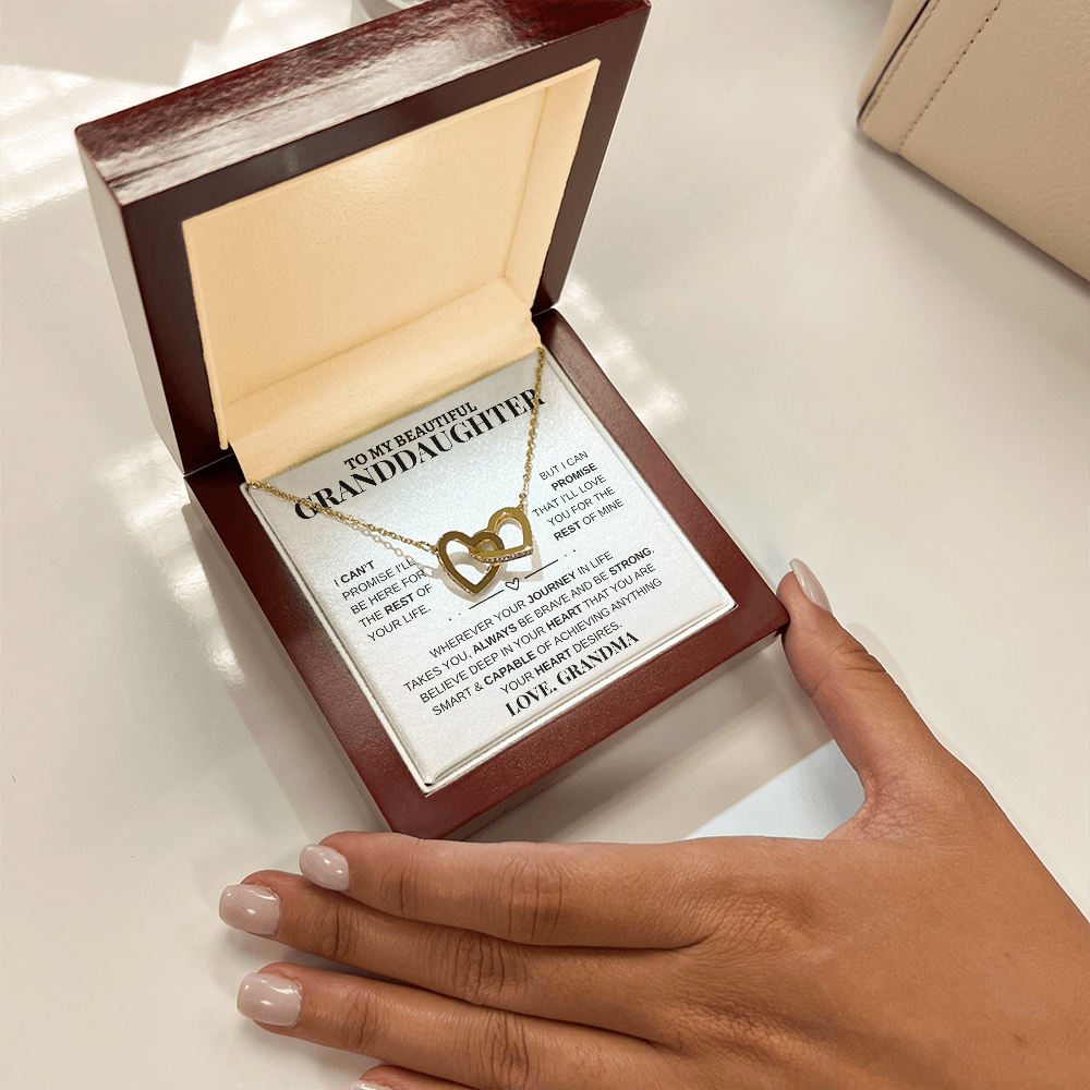 Gift To My Beautiful Granddaughter from Grandma | Interlocking Hearts