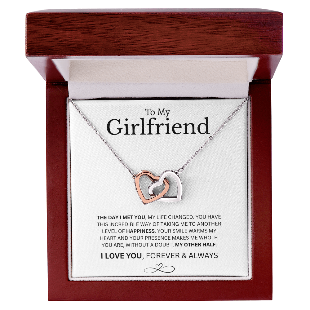 To My Girlfriend | Interlocking Hearts Necklace