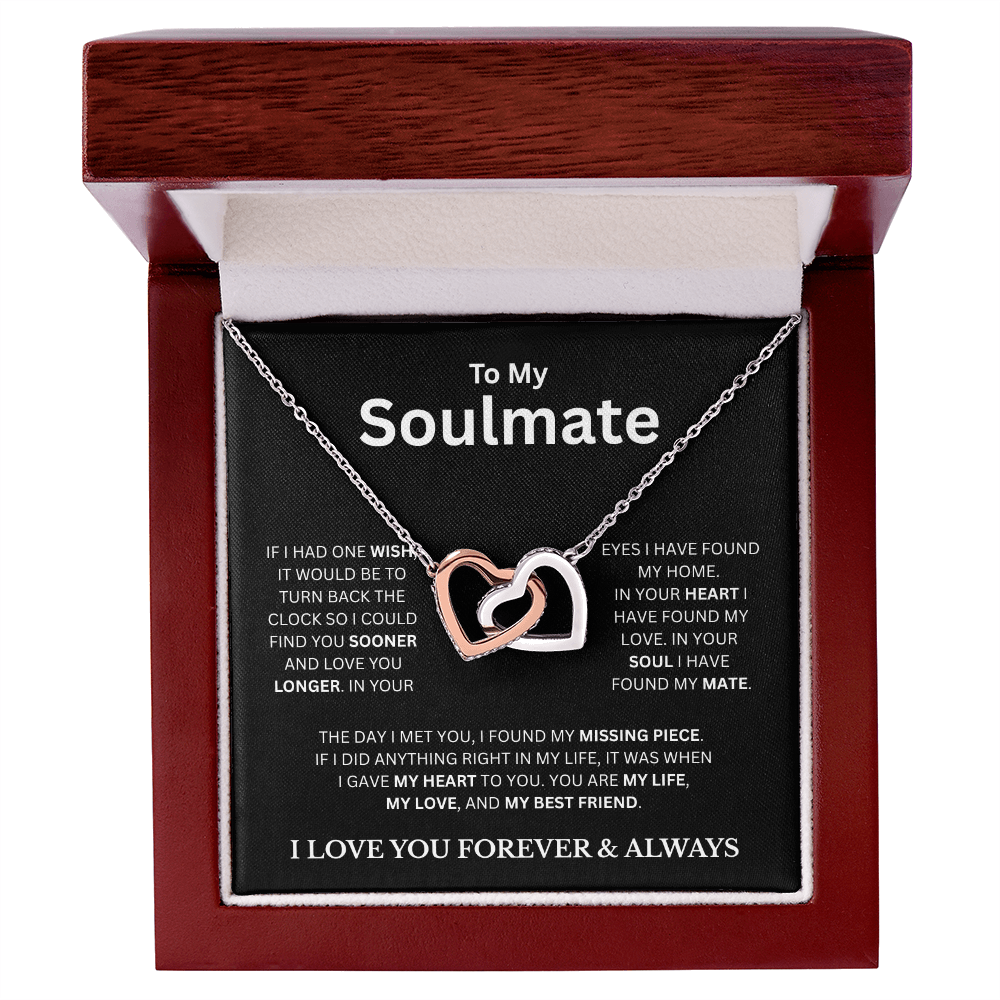 To My Soulmate BC | Interlocking Hearts Necklace