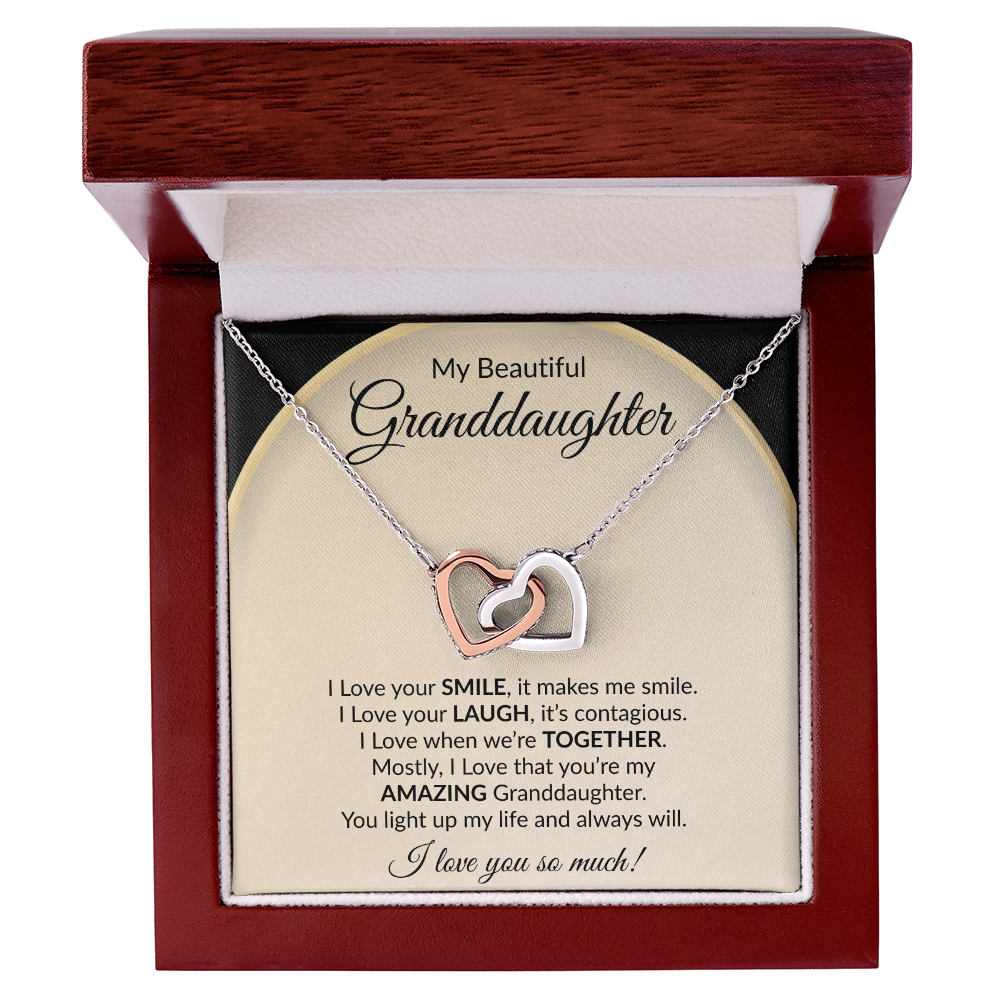 My Beautiful Granddaughter | Interlocking Hearts Necklace