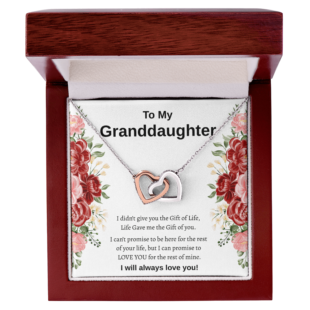 To My Granddaughter | Interlocking Hearts Necklace