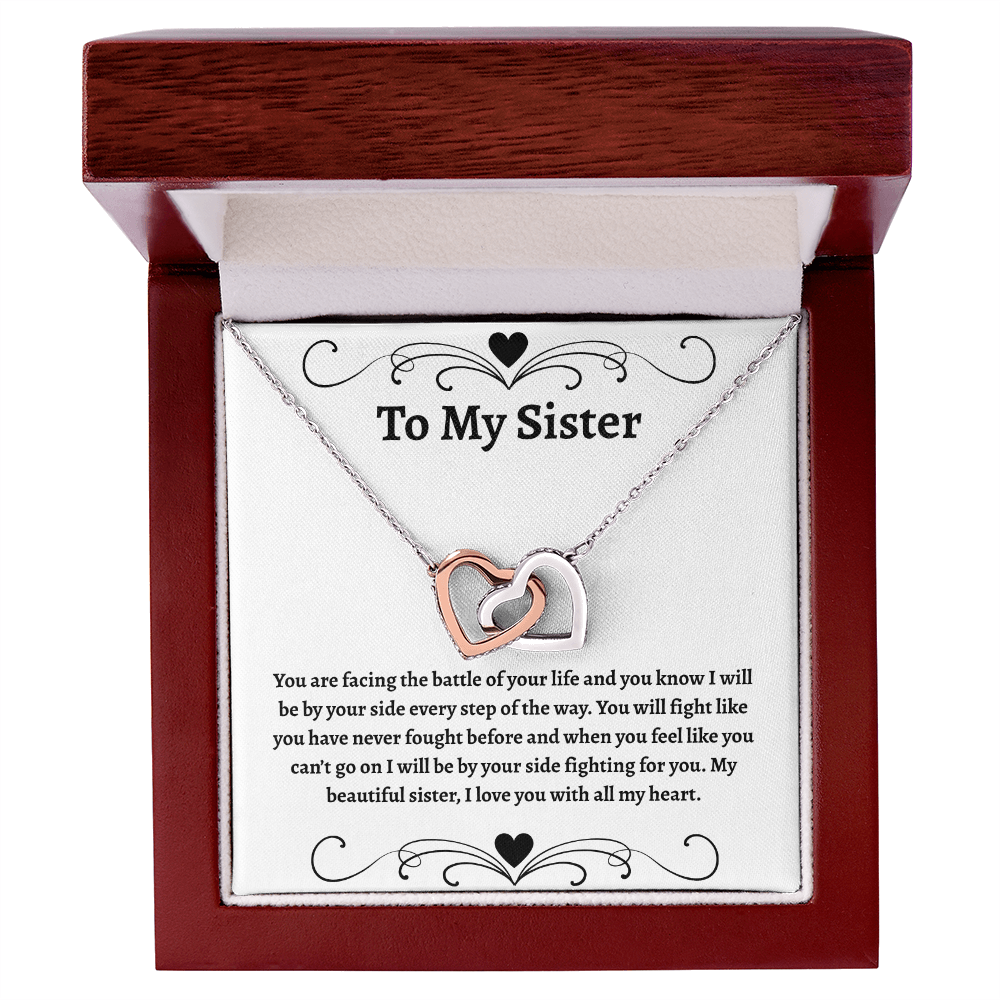 To My Sister | Interlocking Hearts Necklace