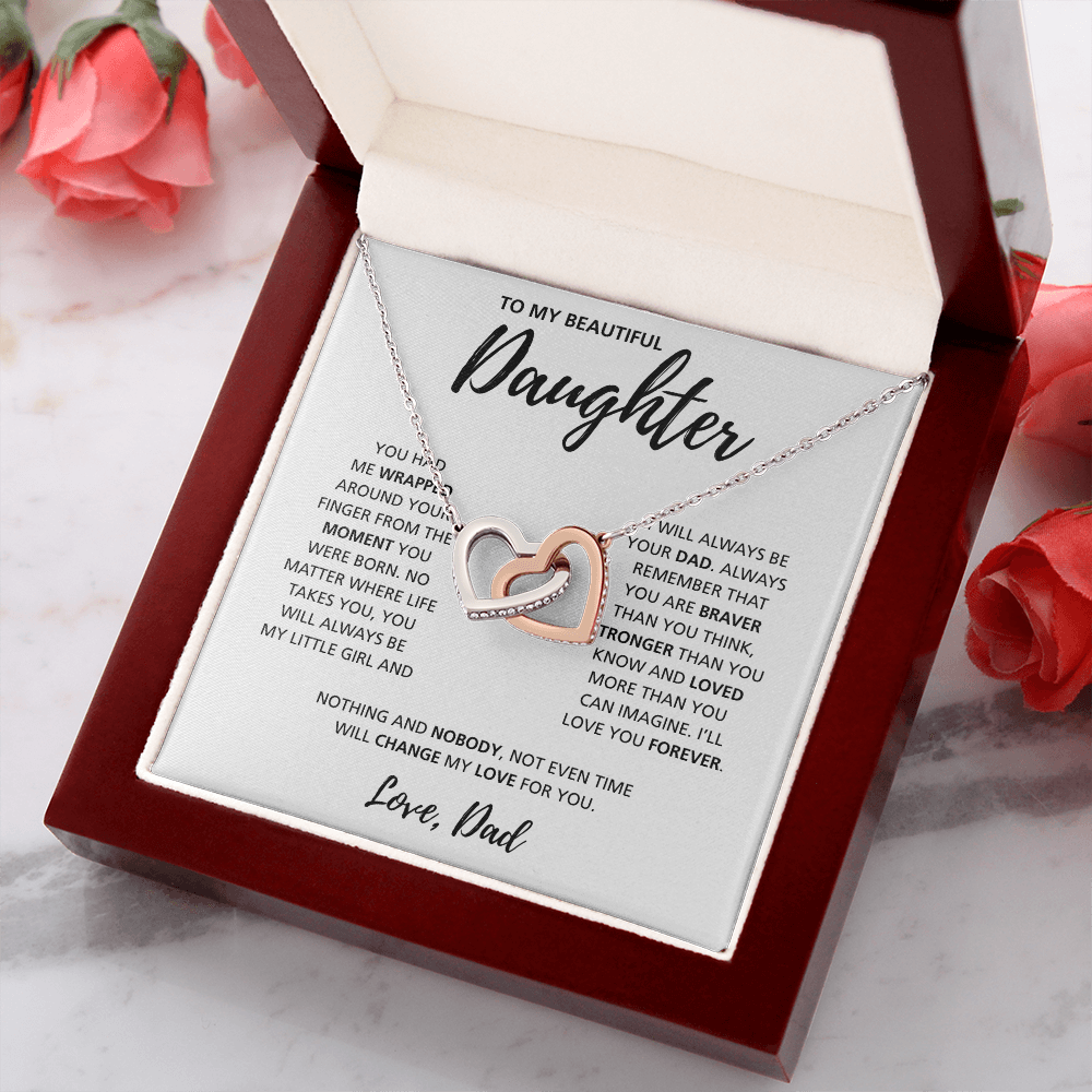 To My Daughter from Dad | Interlocking Hearts